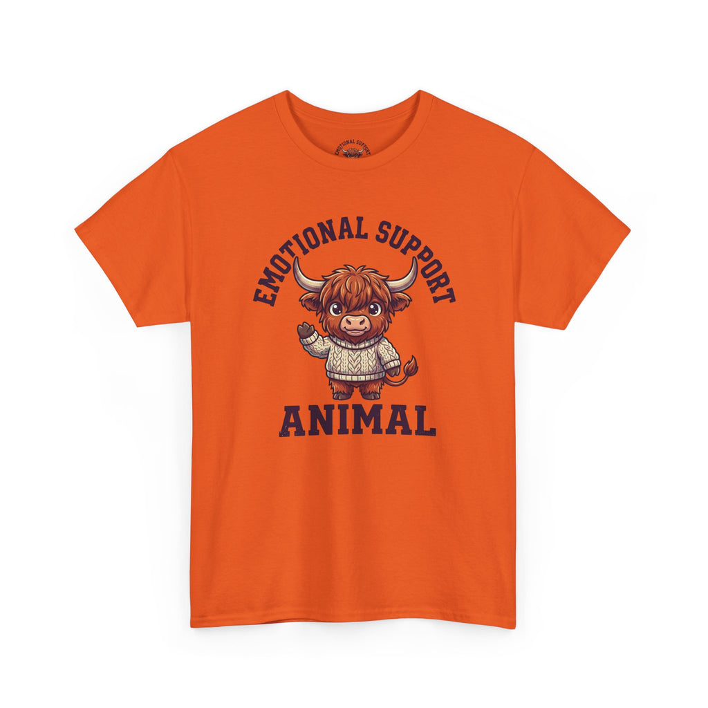 Emotional Support Highland Cow T-Shirt