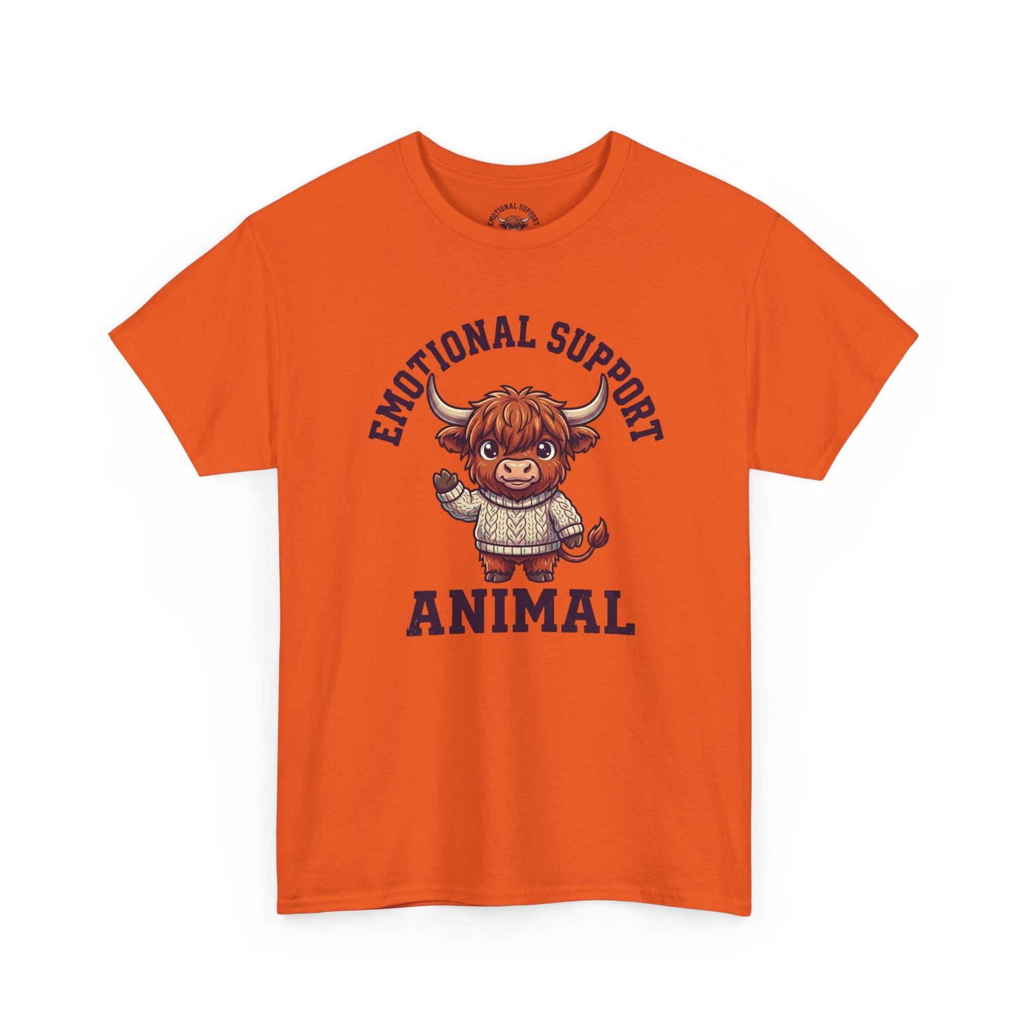 Emotional Support Highland Cow T-Shirt
