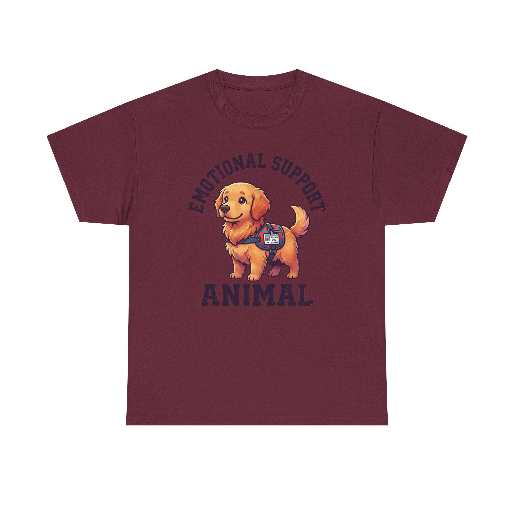 Emotional Support Golden Retriever T-Shirt