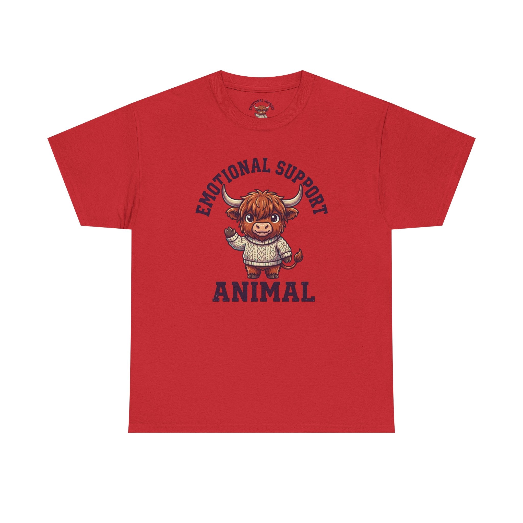 Emotional Support Highland Cow T-Shirt