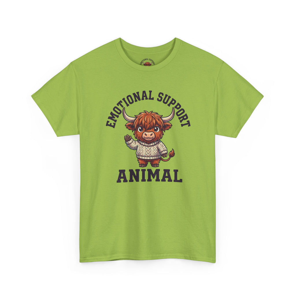 Emotional Support Highland Cow T-Shirt