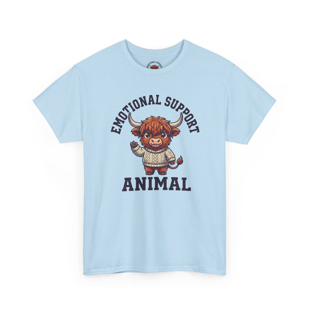 Emotional Support Highland Cow T-Shirt