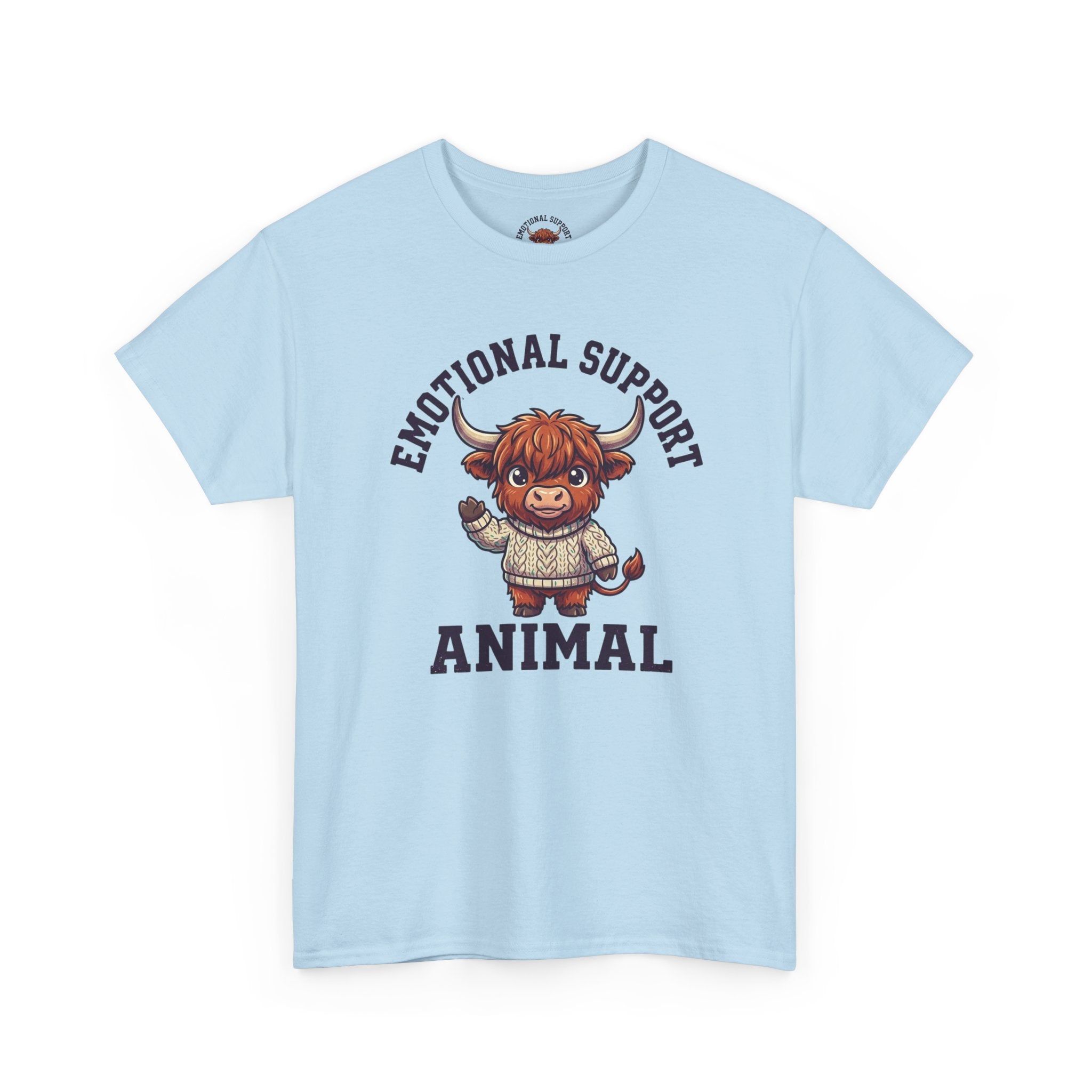 Emotional Support Highland Cow T-Shirt