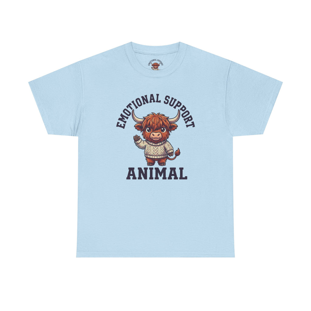 Emotional Support Highland Cow T-Shirt