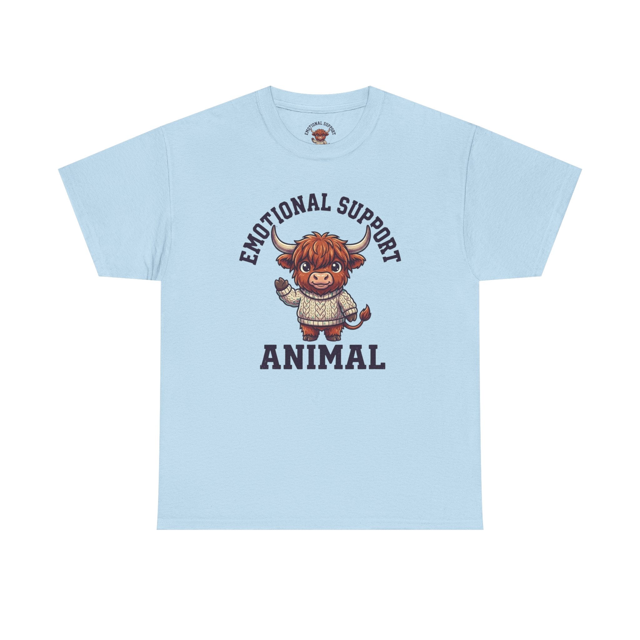 Emotional Support Highland Cow T-Shirt