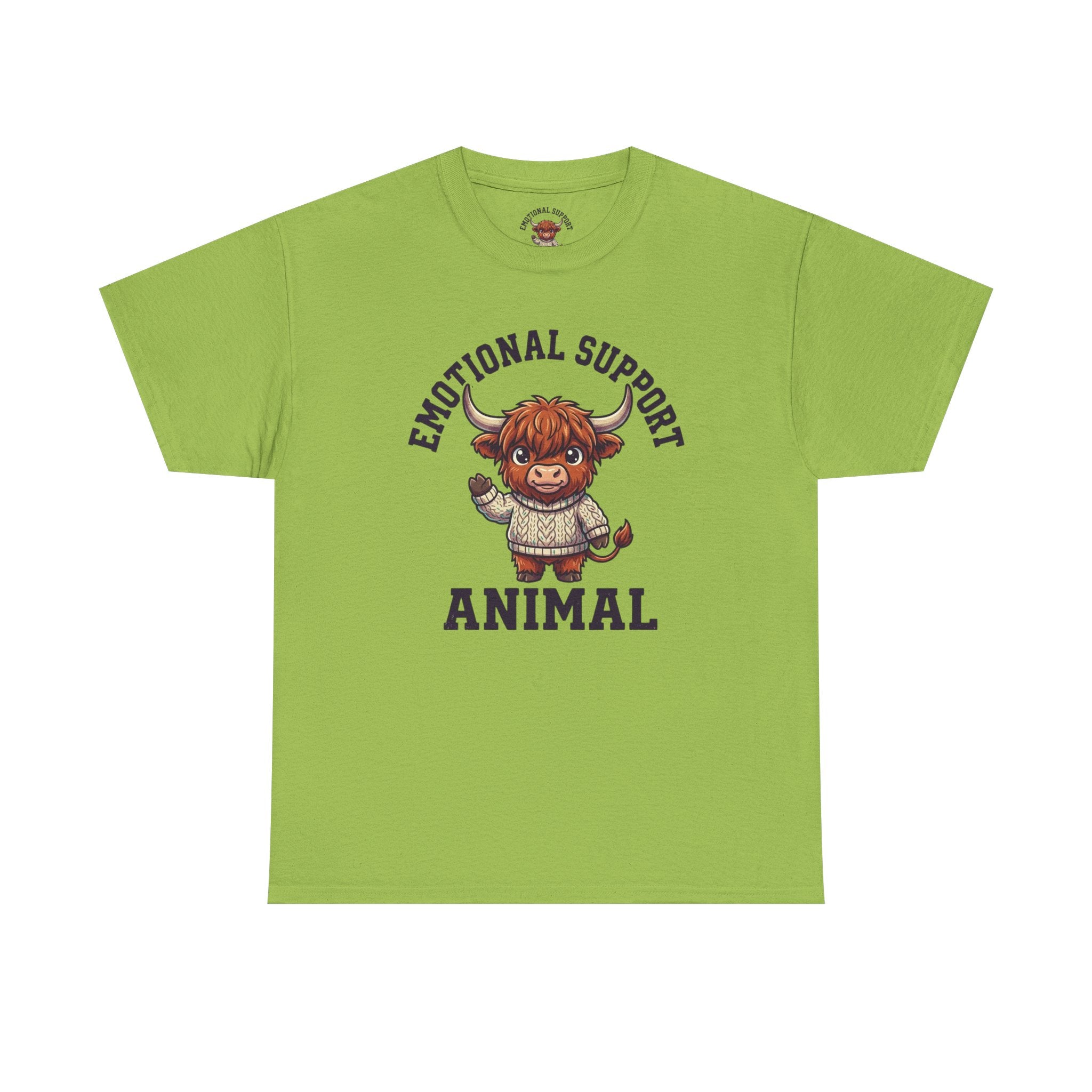 Emotional Support Highland Cow T-Shirt