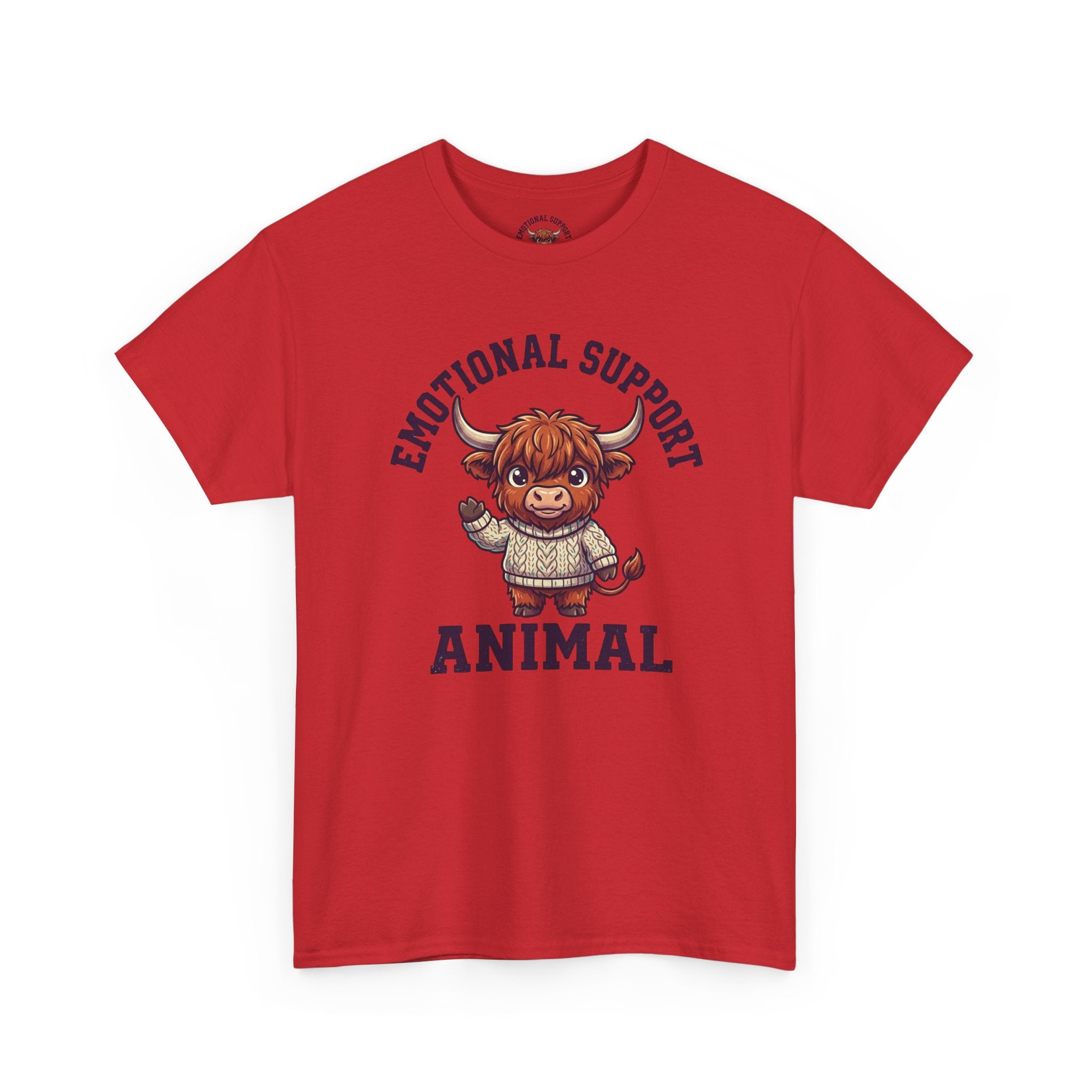Emotional Support Highland Cow T-Shirt
