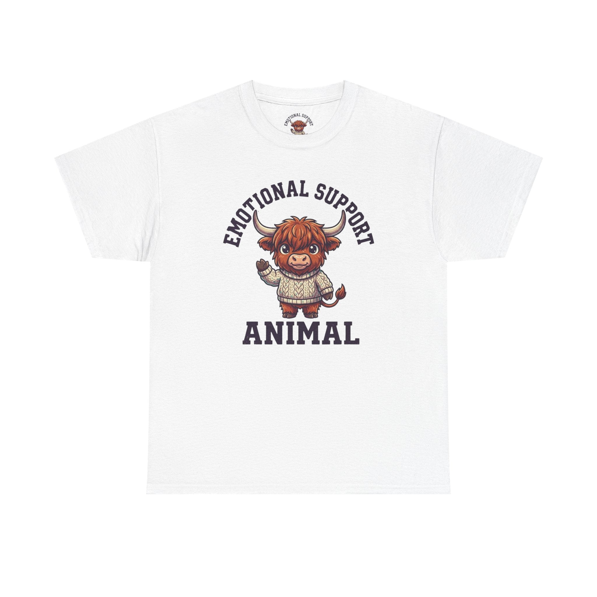 Emotional Support Highland Cow T-Shirt