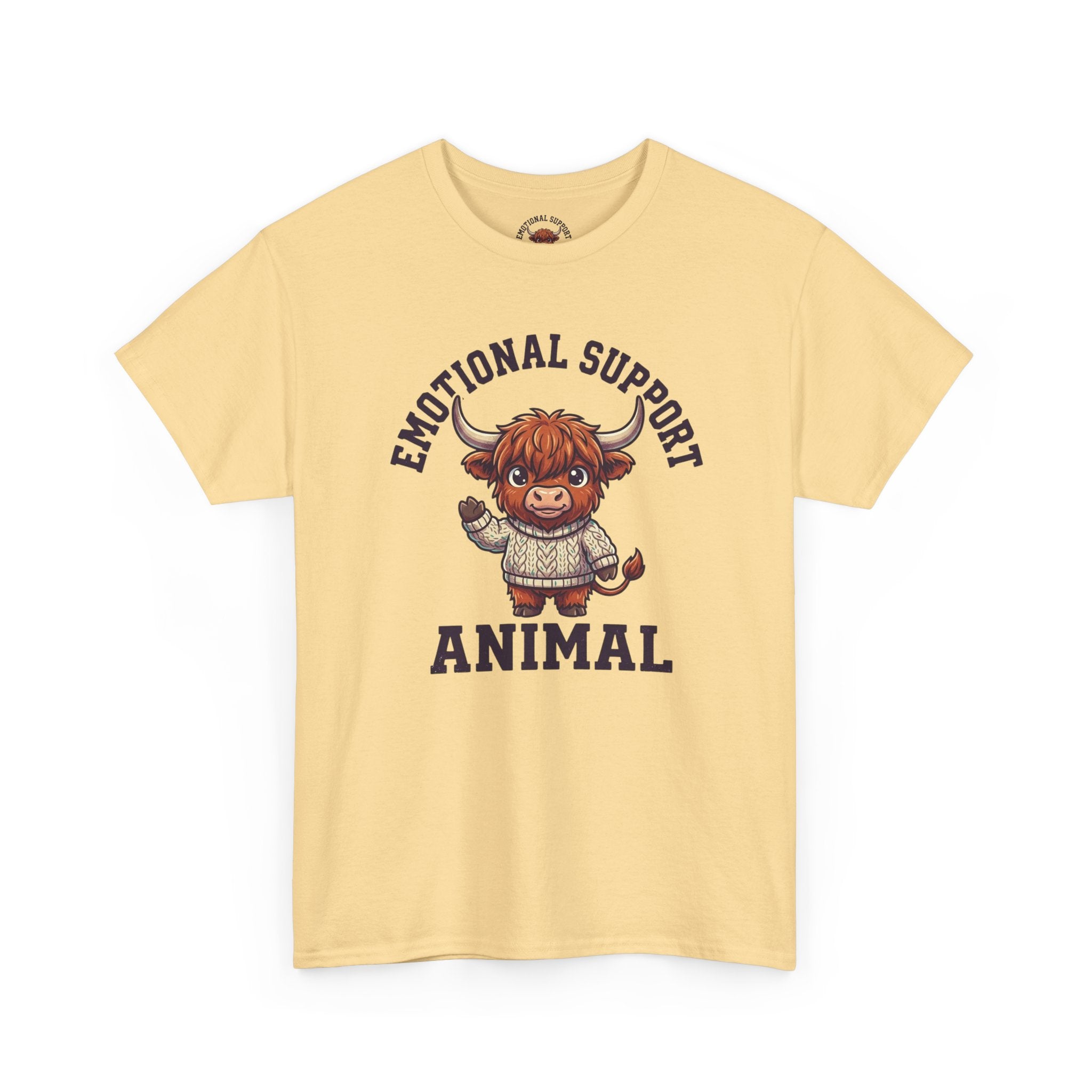 Emotional Support Highland Cow T-Shirt