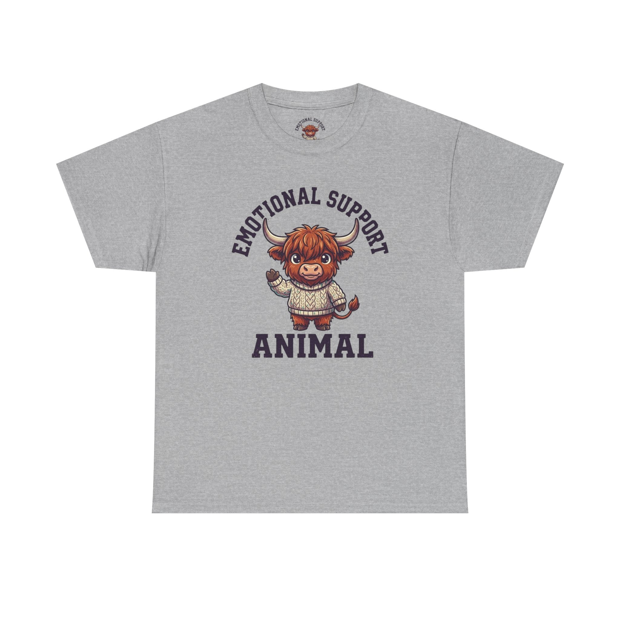 Emotional Support Highland Cow T-Shirt