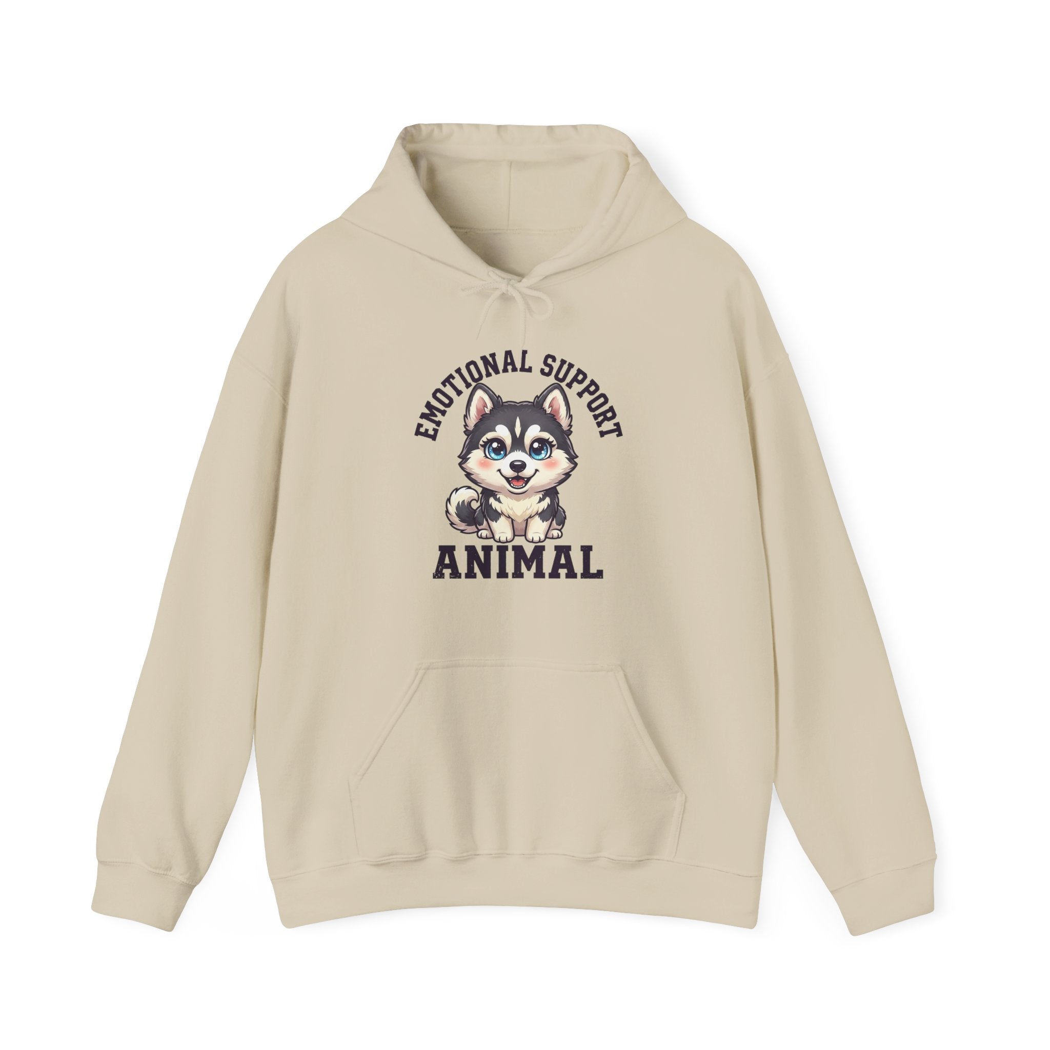 Emotional Support Siberian Husky Hoodie