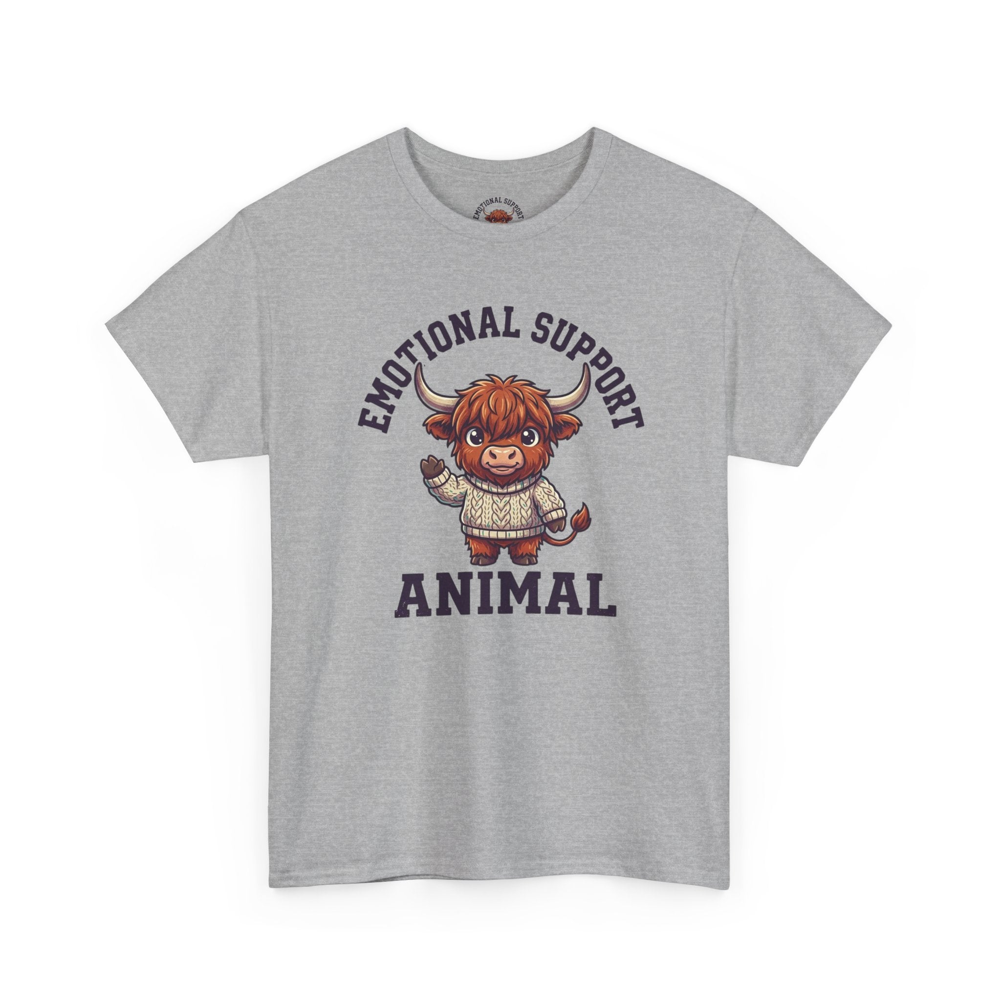 Emotional Support Highland Cow T-Shirt