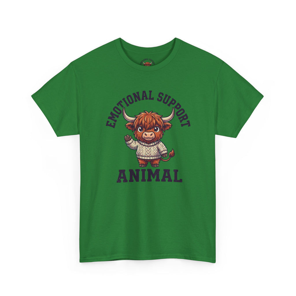 Emotional Support Highland Cow T-Shirt