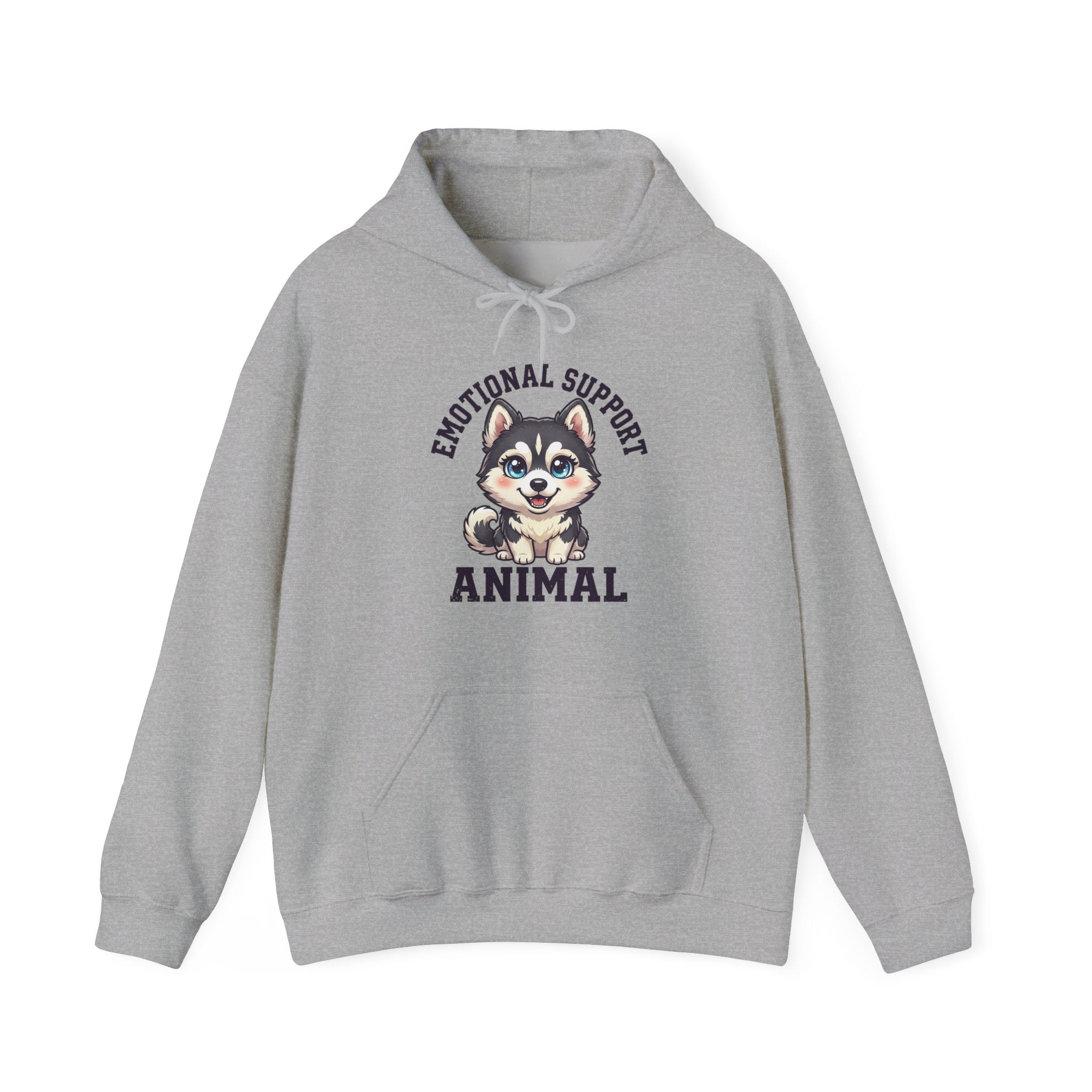 Emotional Support Siberian Husky Hoodie