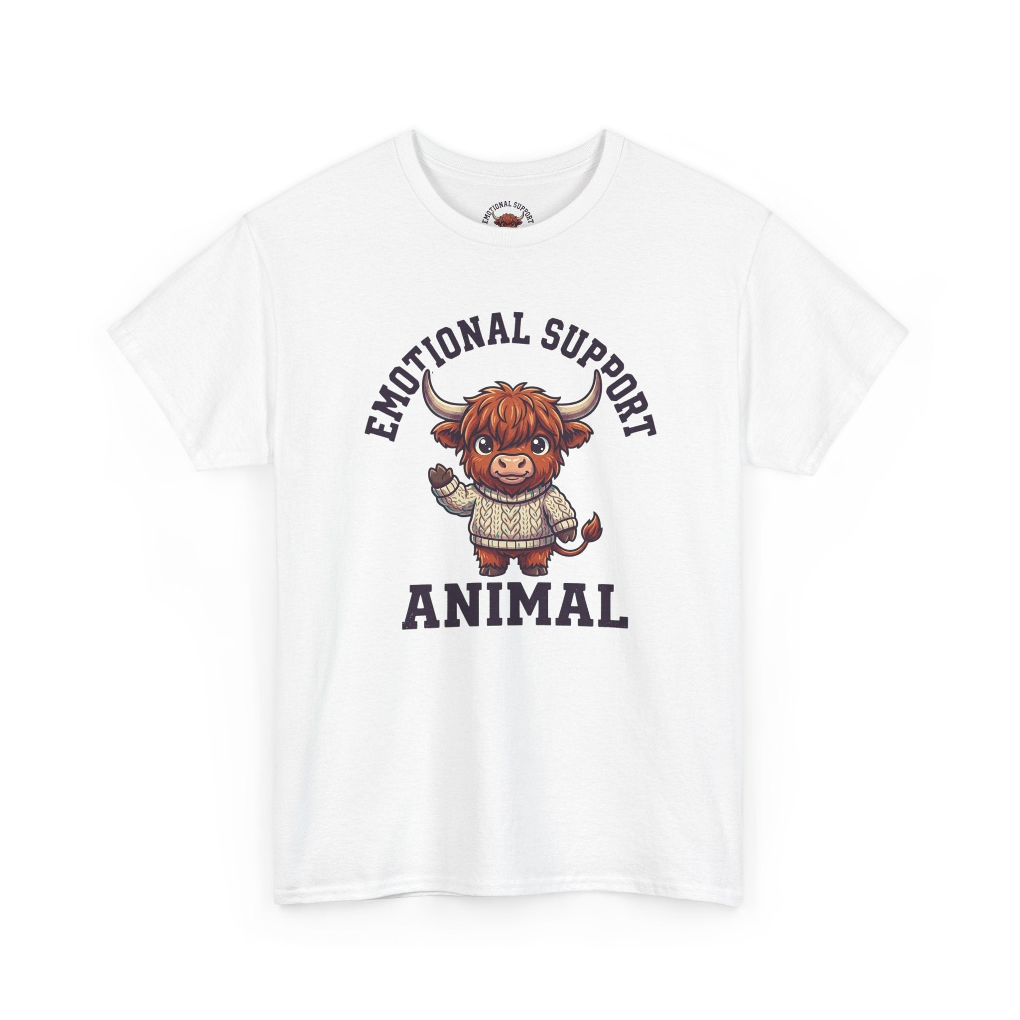 Emotional Support Highland Cow T-Shirt