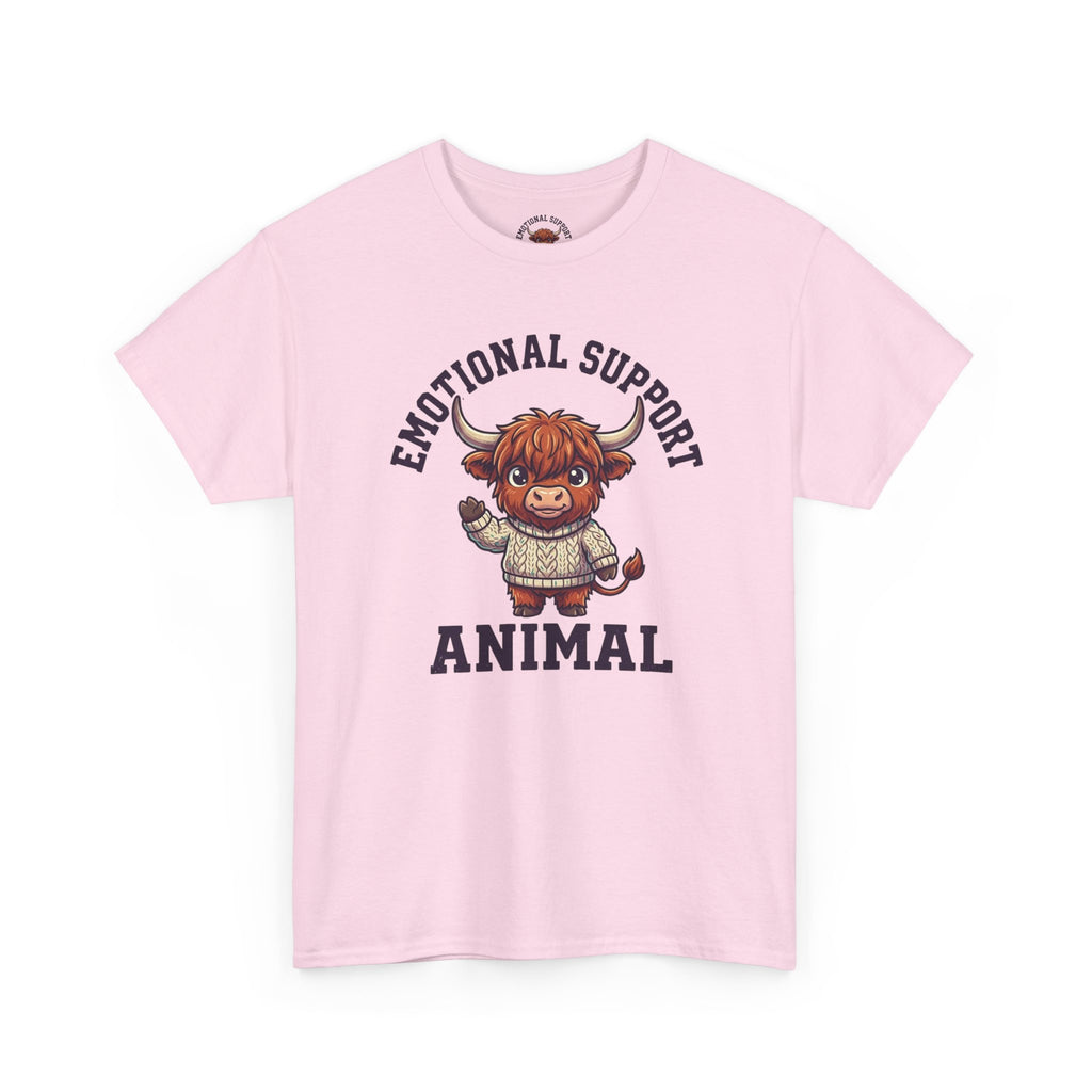 Emotional Support Highland Cow T-Shirt