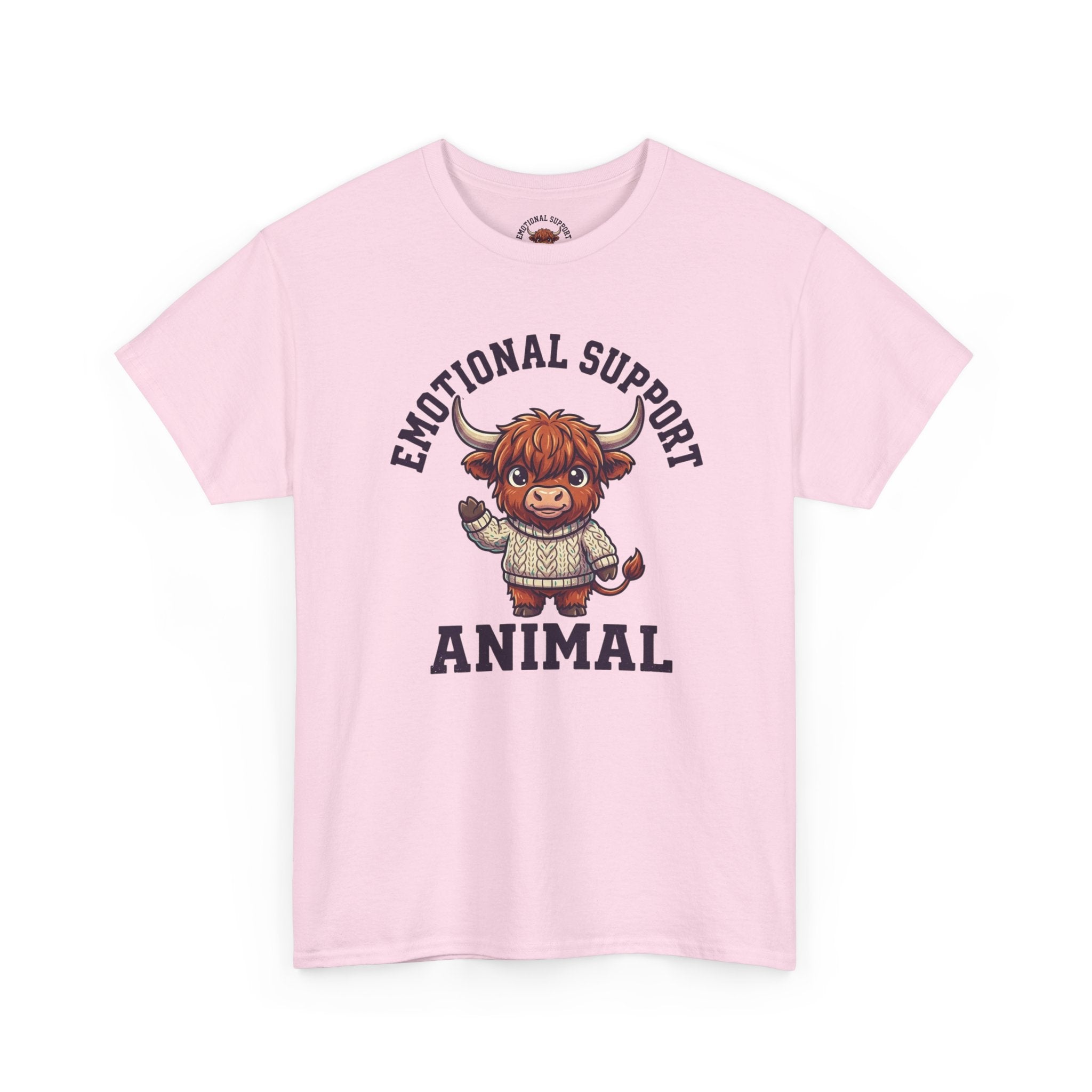 Emotional Support Highland Cow T-Shirt